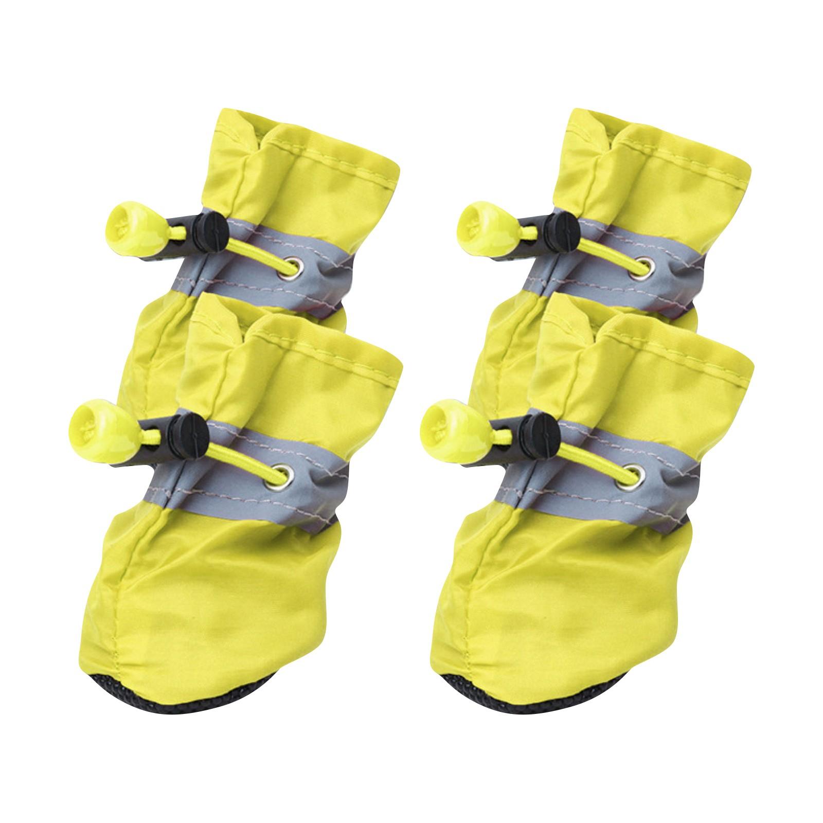 

Сапоги для собак с мягкой подошвой, резиновые сапоги, чехлы для лапок собак, водонепроницаемая обувь для домашних животных 7 жёлтый