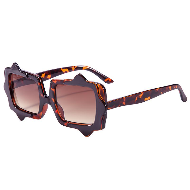 Personality irregular sunglasses men's and women's square fashion gradual change anti-ultraviolet sunglasses new