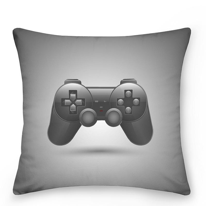 Boy Gamer Print Pillowcase Bedroom Decor Video Game Cushion Cover Home Gamepad  Gift