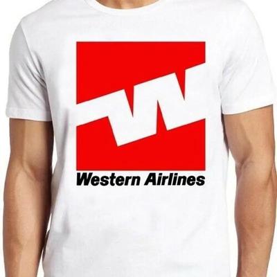 Western Airlines Logo Retro Californië Hawaï Amerikaans Cool Cadeau T-shirt M240