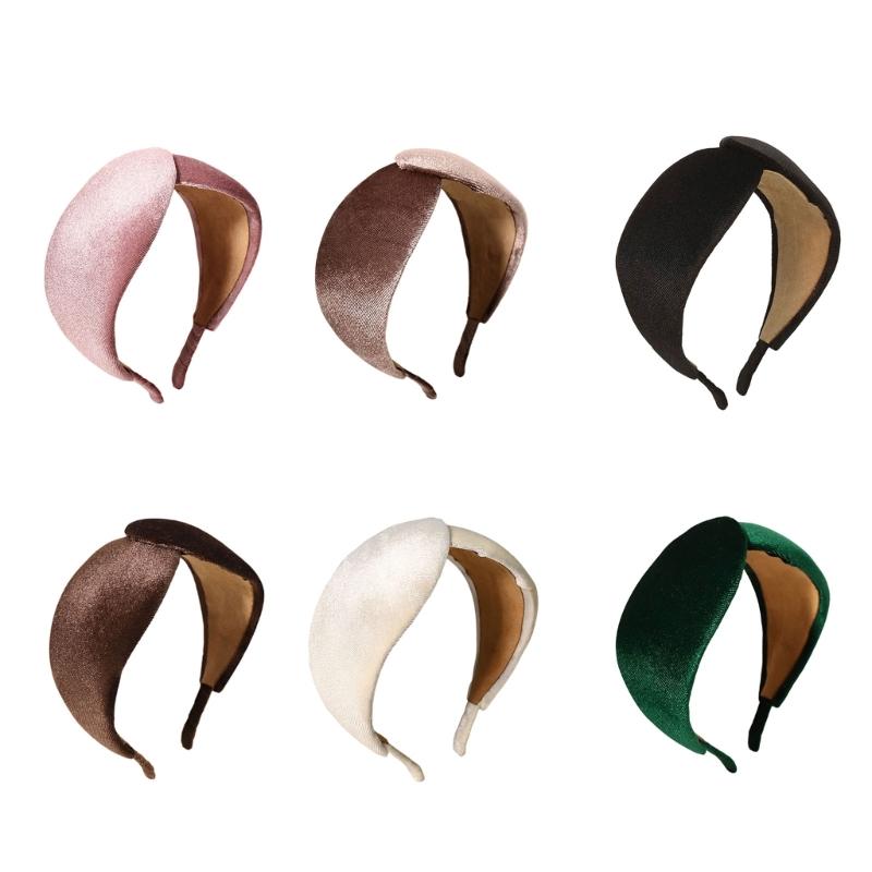 2Pcs Velvety Headbands Solid Color Elegant Style Hairband For Women And Girls Daily Wear Fashionable Accessory