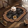 Diatomaceous Earth Kitchen Drain Mat, Custom-Shaped Insulated, Absorbent, Quick-Drying Placemat, Thickened, Wear-Resistant Bowl and Plate Mat