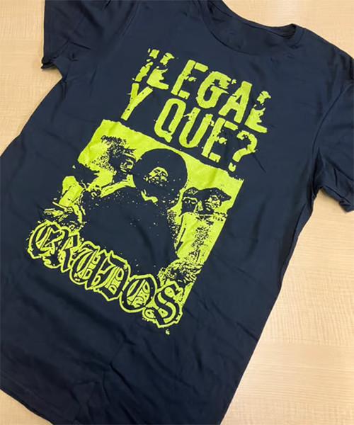 Collection LOS CRUDOS ILEGAL Y QUE T Shirt Black All Size Gift For Fan OB1088 M
