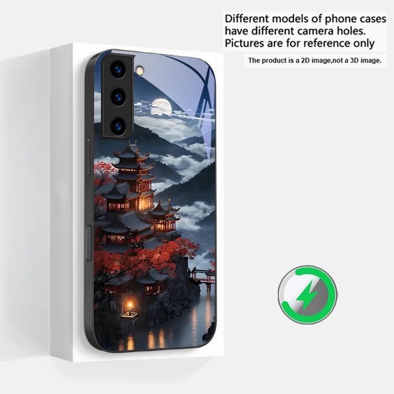 Moonlight Fairy Trail Suitable For Samsung Galaxy S25 Ultra S20 FE S21 S22+ S23 Plus S24 S26 Edge magnetism Glass Phone Casee