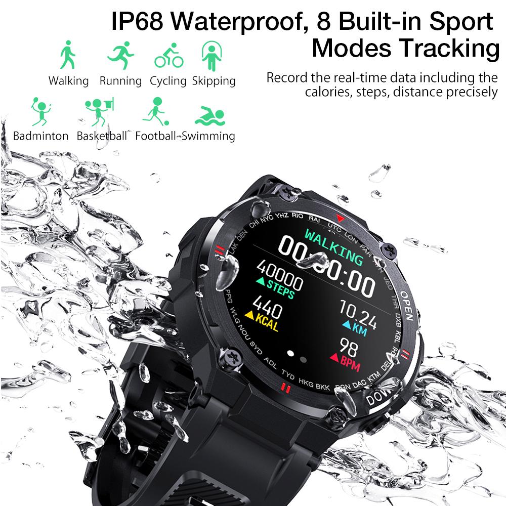 Buy The BlitzWolf BW-AT2 smartwatch with a 1.3 inch screen, IP68 water  protection and a pulsometer at affordable prices — free shipping, real  reviews with photos — Joom