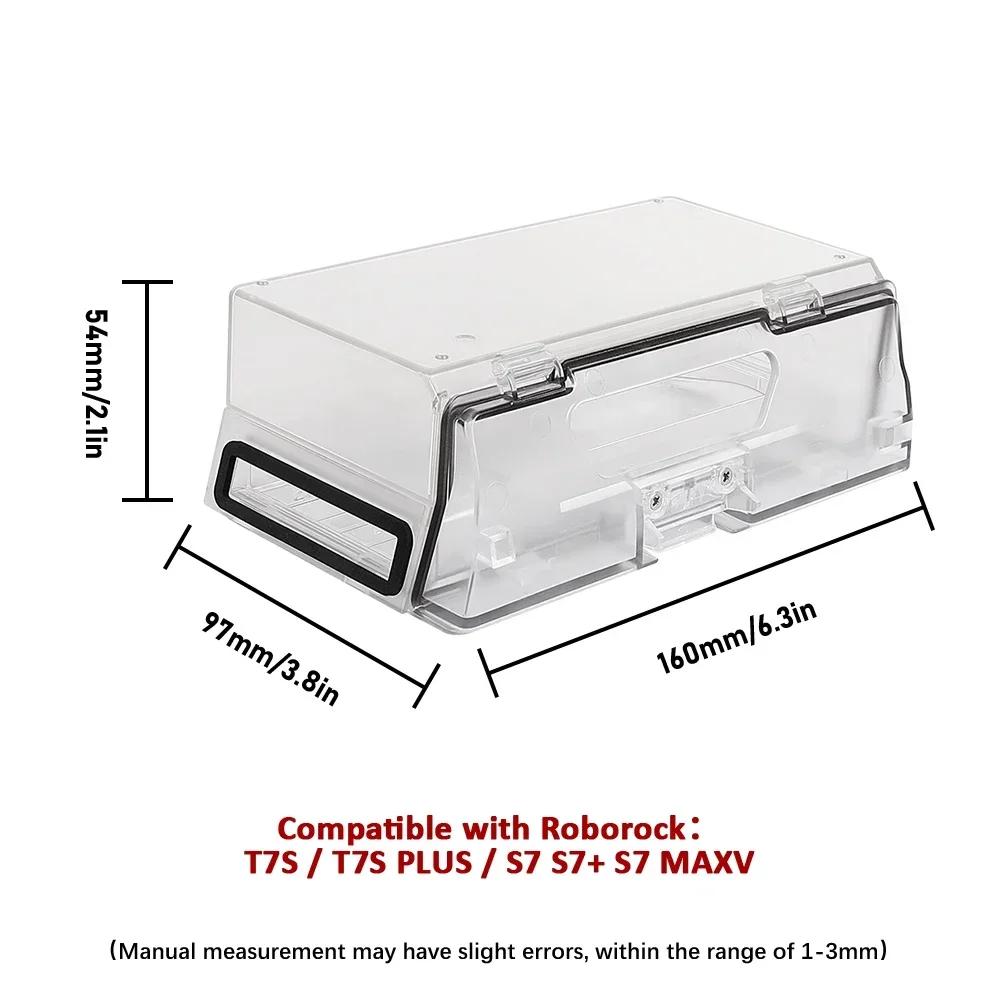 Hepa Filter Dust Bin for Roborock T7S T7SPlus S7 S70 S75 Dust Box Robot Vacuum Cleaner With Filter Part Dust Bin Container Accessories