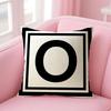 LOVE Simplified English Alphabet Cushion Cover Natural Linen Organic Fabric DoubleSided Printing Sofa Home Decor Pillow Case
