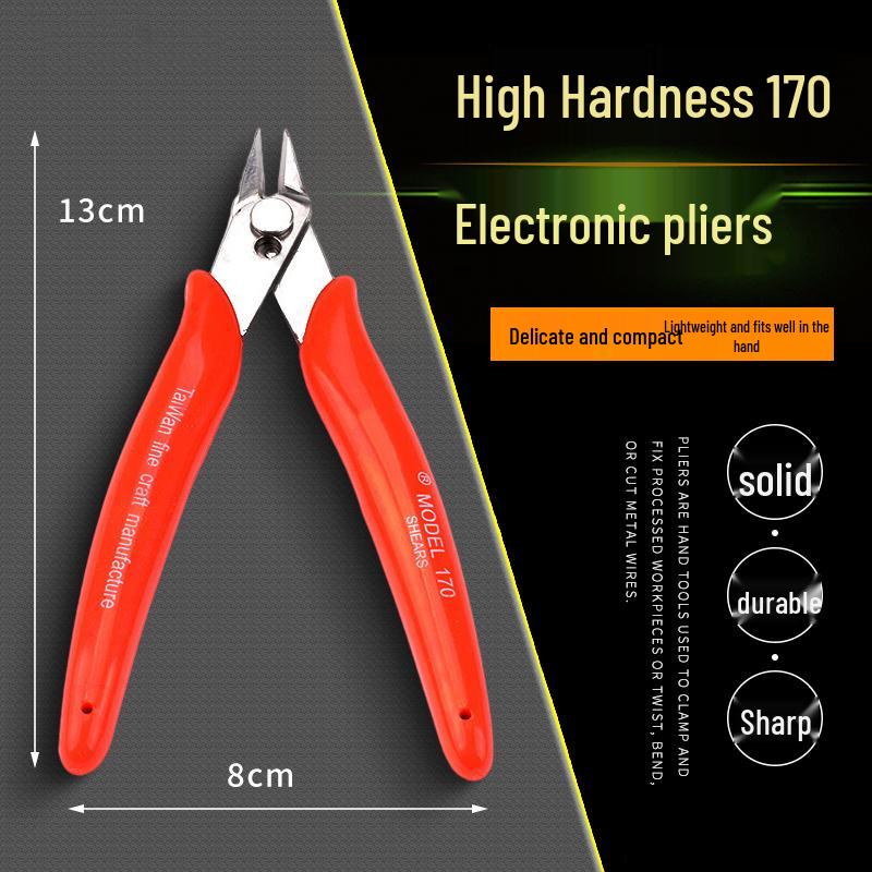 Mini Szczypce Diagonalne z Długim Nosem: Elektryk Elektronika Model Obcinaczki do wyprasek 170 Gundam Szczypce przemysłowe.