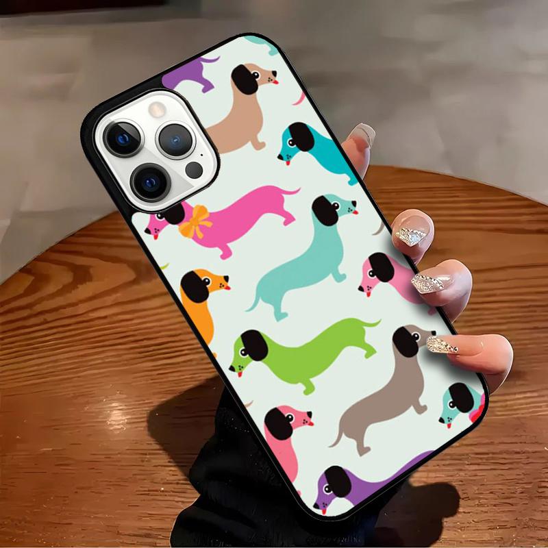Dackel Teckel Dackel Hund Handyhülle Für iPhone 17 Air 16 15 14 13 12 11 Pro Max Max Plus Bumper Hülle Abdeckung