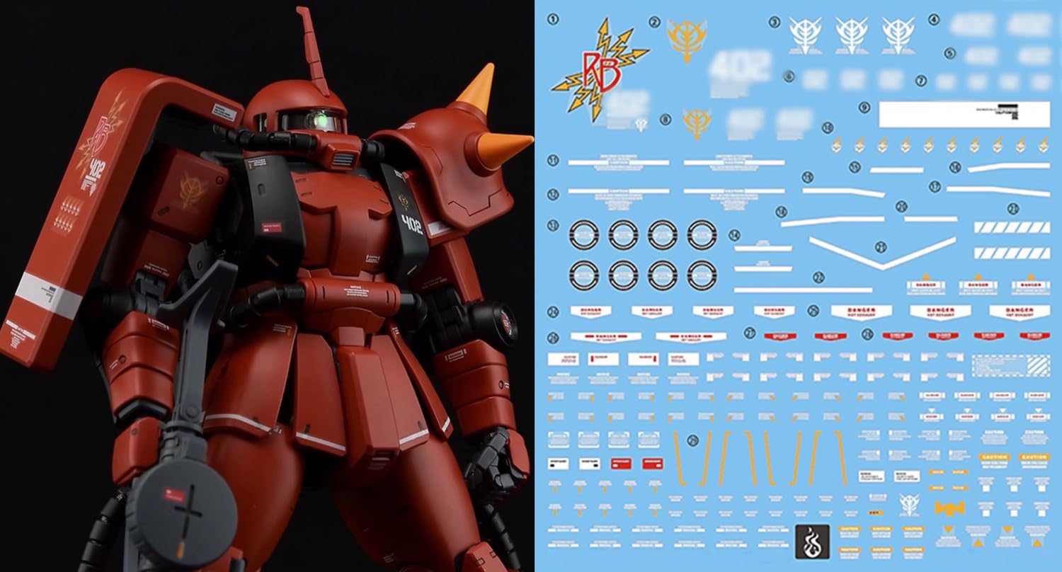 

MG MGEX MGSD FM HiRM Robot MS Ensha Detail Up Water Transfer Decal Эксклюзивная флуоресценция для Джонни Райдена Zaku!! 1/100 (МГ 1/100 МС-06Р-2 II) [Элемент]
