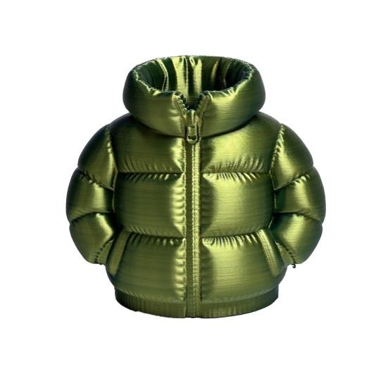 Yousheng Down Jacket Pen Holder, 3D Printed Funny Puffer Jacket Pencil Cup, Small Desk Organizer Storage Box for Home Office Desktop Decor