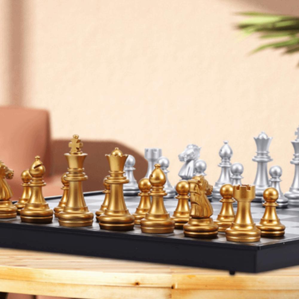 Folding International Chess Magnet English Chess Universal Travel Board Game Set  Desktop