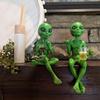Alien Resin Statue Ornament Alien Garden Sculptures & Statues Yard Best Art Decor For Indoor Outdoor Home Or Office Collectible