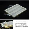 Glass Seed Bead Organizer: 64-Compartment Transparent DIY Jewelry Storage Box