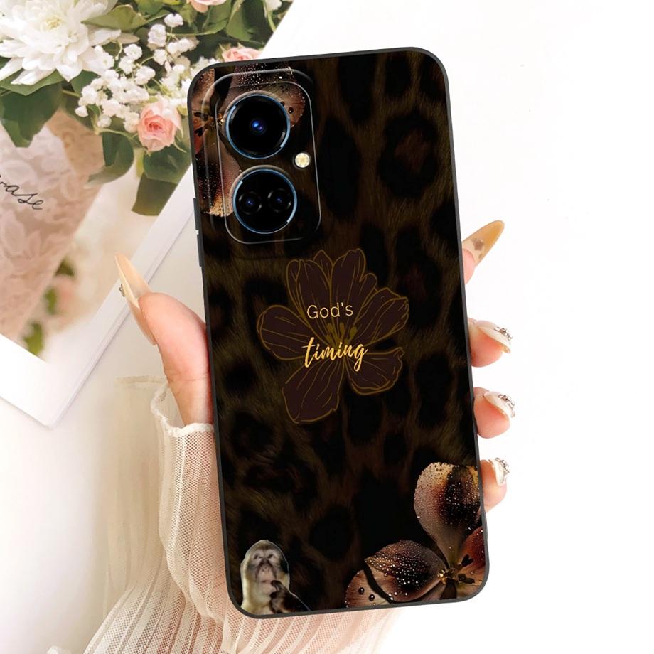 Cartoon Cat Painting Phone Case For Tecno Camon 19 19Neo 19 Pro 4G 5G Back Cover Soft Matte Silicone Daisy Flower Bow Capa Coque