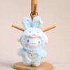 Cartoon Hello Kitty Bunny Cosplay Keychain Cute PVC Doll Doll Soft Fluffy Bag Pendant Ornament for Backpack Keyring Woman Gifts