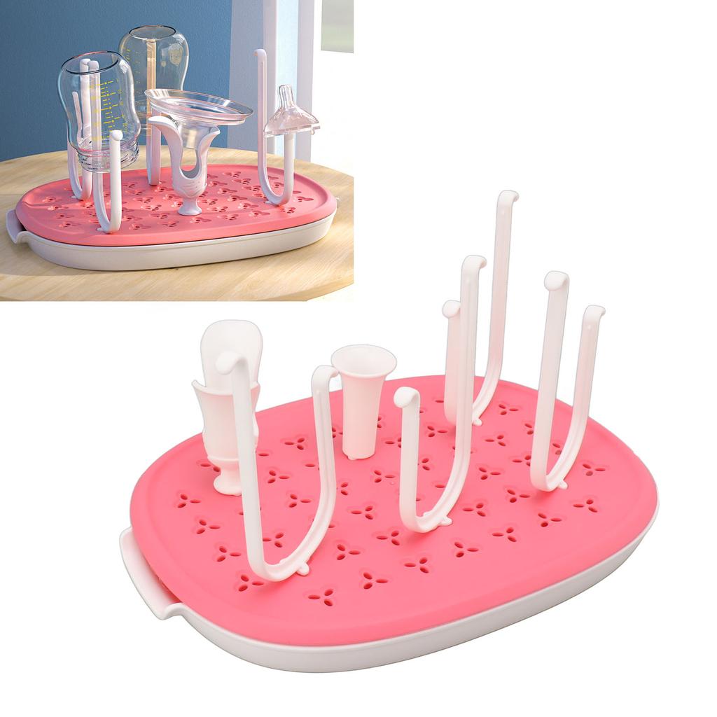Baby Bottle Drying Rack Detachable Multi Stands Drain Board Thicken Base Bottle Dryer Holder