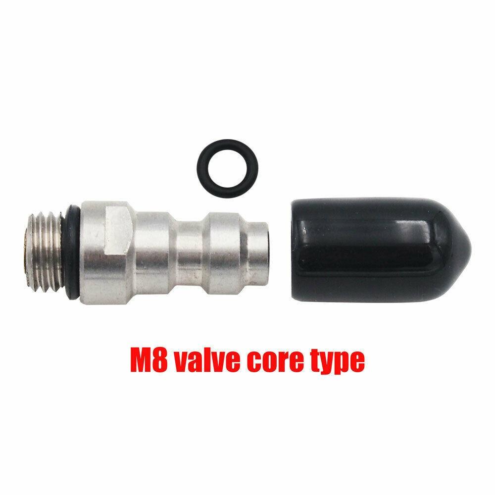 

Filled Nipple Kit Quick 1/8 BSPP 1/8 NPT Connection M8 valve core type