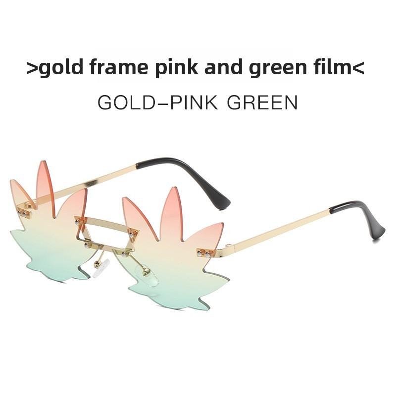 Summer Unisex Frameless Sunglasses With Metal Frame And Uv400 Protection For Outings