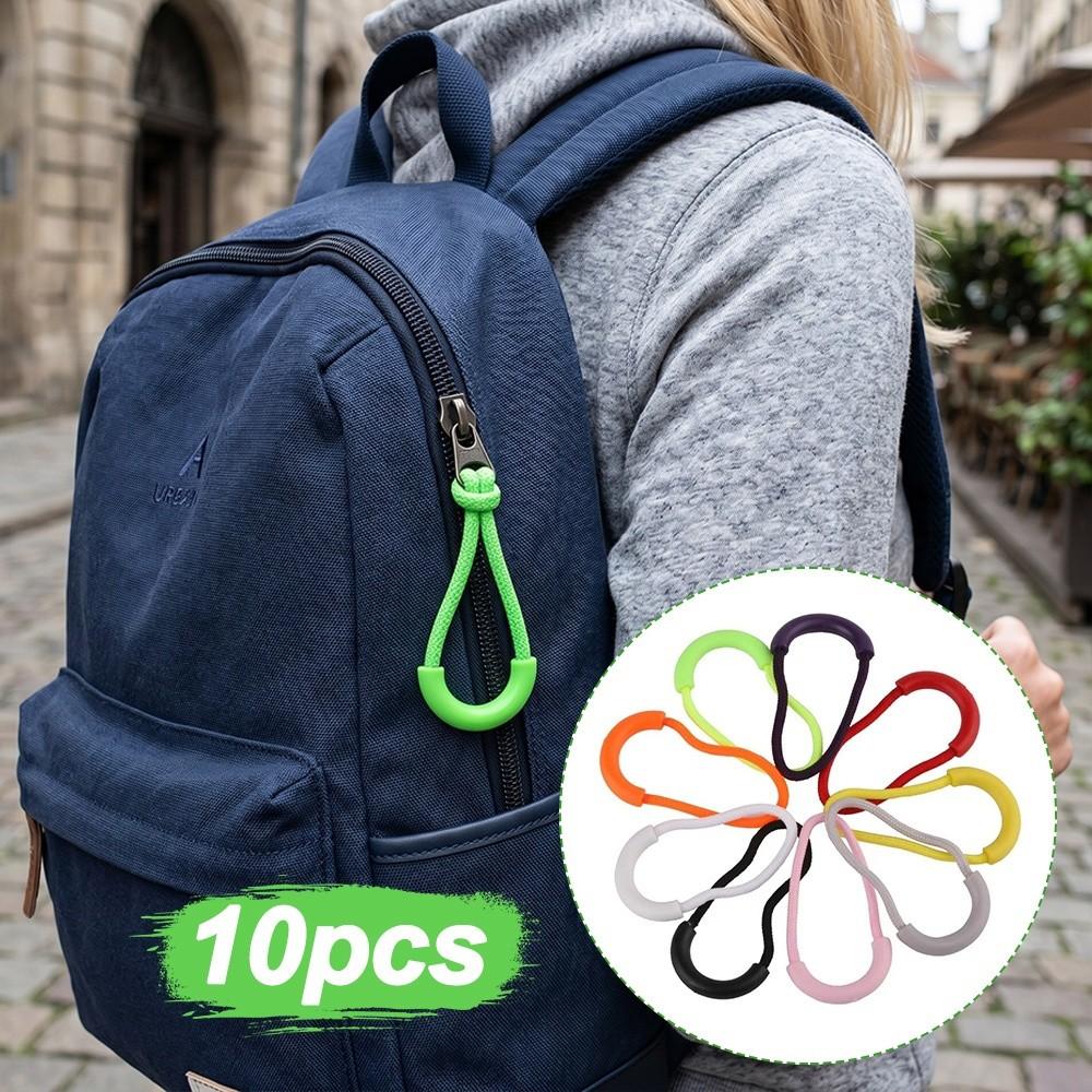 10 pezzi Tiranti con Cordino a U per Zip, Nuova Testa Lampo, Riparazione Borse