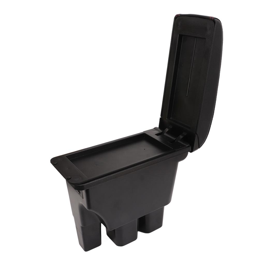 Car Center Console Armrest Box with 3 USB Ports Large Capacity Smooth Touch Replacement For Suzuki Jimny JB74 2017‑2020