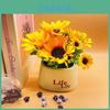 Helianthus Annuus Artificial Plant With Silk Flowers For Home Decor And Photography Props