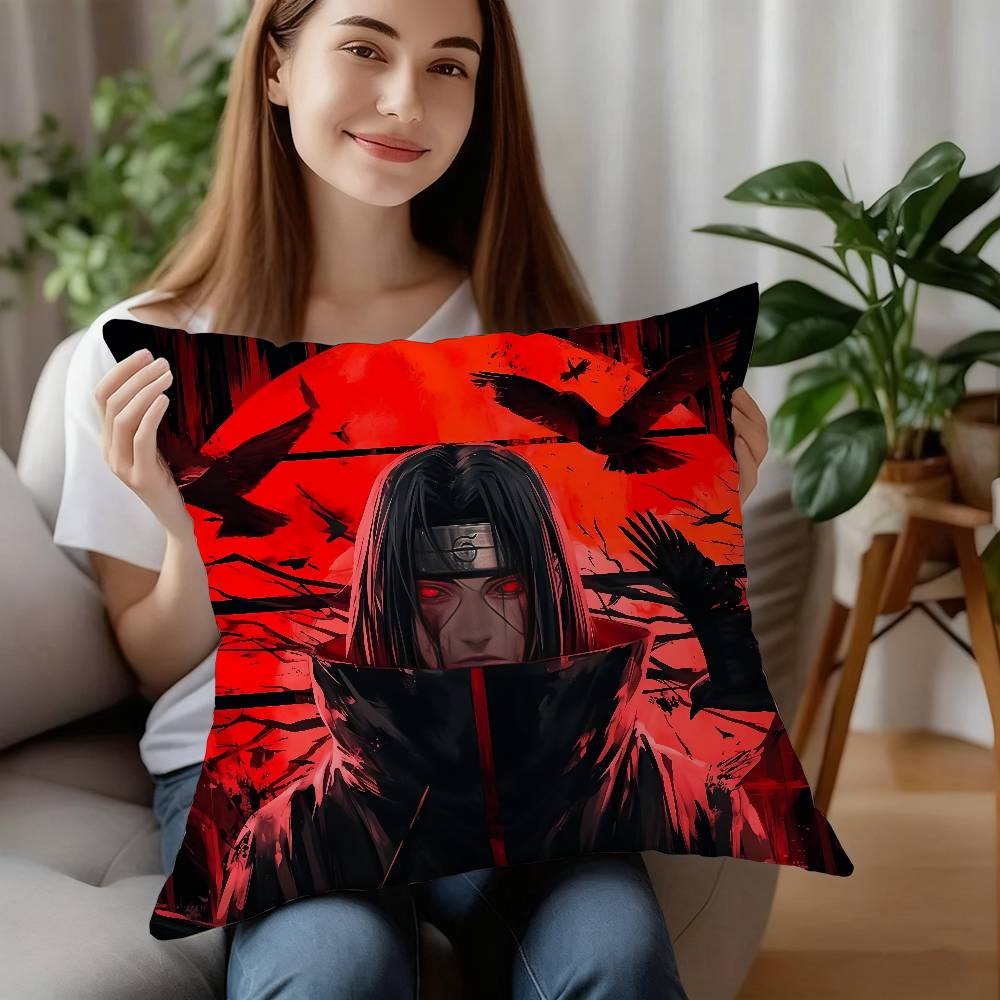 Uchiha I-ItachiS Pillow Case Sofa Decorative Home Double-sided Print Plush Square Throw Pillow Covers Cushion Decor Cover