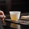 Master Cup and Aroma Scent Cup Set Ultra Thin Plain Fired White Porcelain Chinese Style Ceramic Tea Ware for Gongfu Tea Ceremony