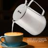 Kaffekopp i rostfritt stål Mugg Mjölkskumningskanna Kannkanna med lock för Latte Kaffe Latte Art(2000ml)