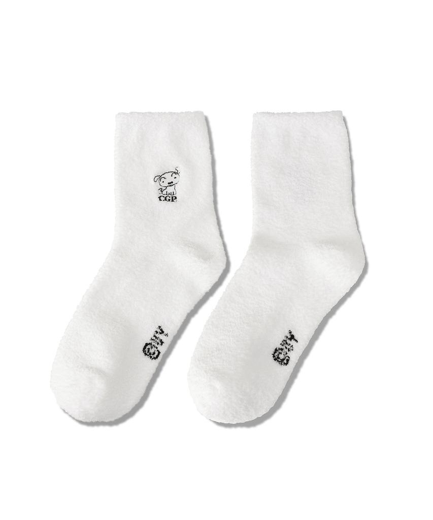 CGP Crayon Shin-Chan X Cgp Shiro Sleep Socks_White
