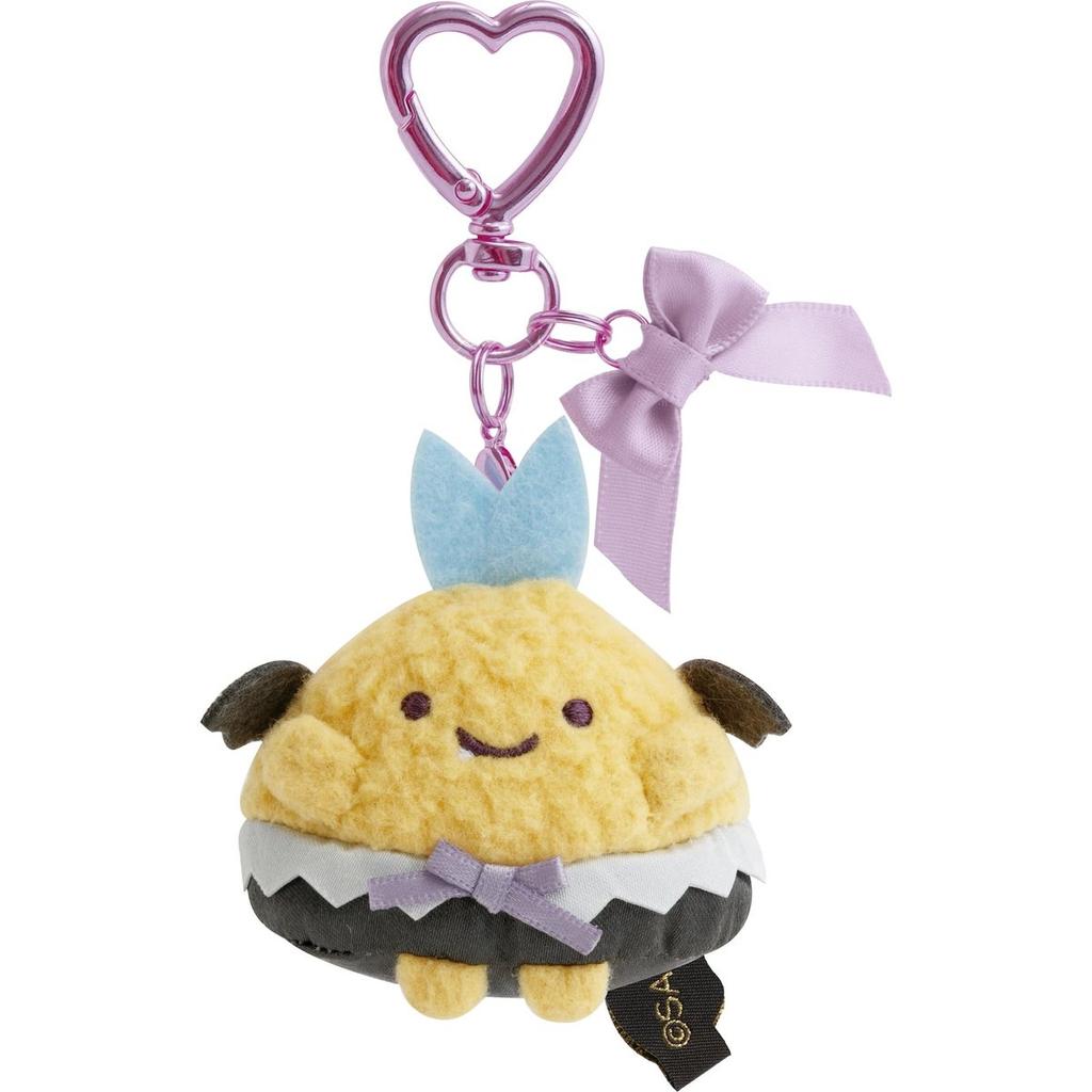 San-X Sumikko Gurashi Angel & Devil Tails Hanging Plush Keychain Ajifurai no Shippo Devil Ver. MV88301 Mini Mascot Stuffed Toy