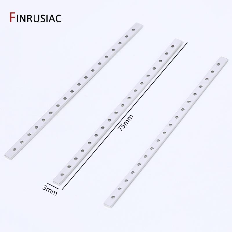 

Rhodium Plated Brass Multi Row Strand Connector,Separator Spacer Bars Connector For DIY Jewelry Making Accessories Supplies 1 piece