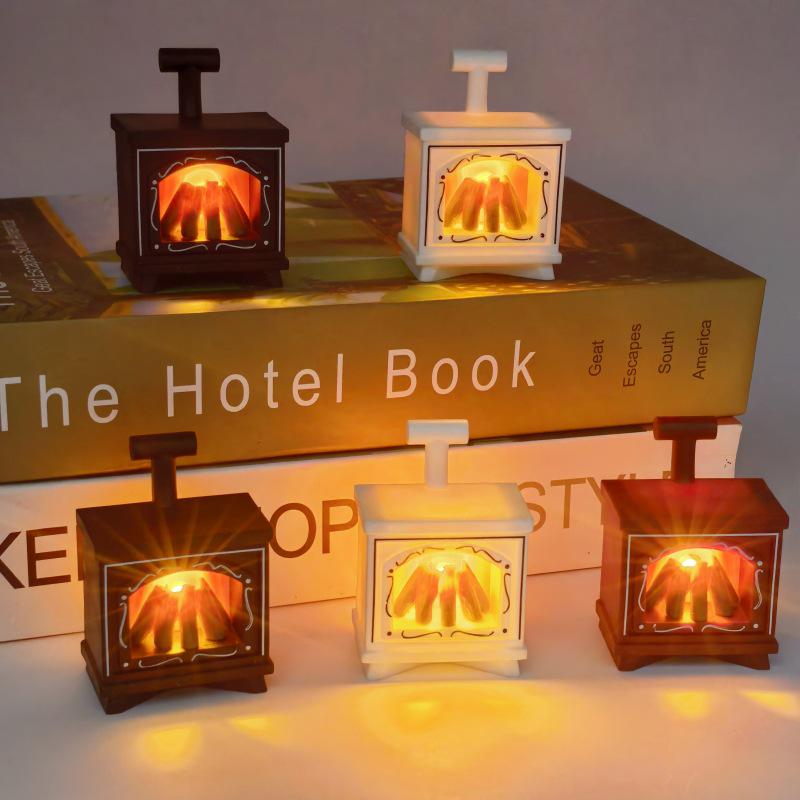 LED Candle Lamp: Cozy Fireplace Atmosphere for Home Decor & Parties