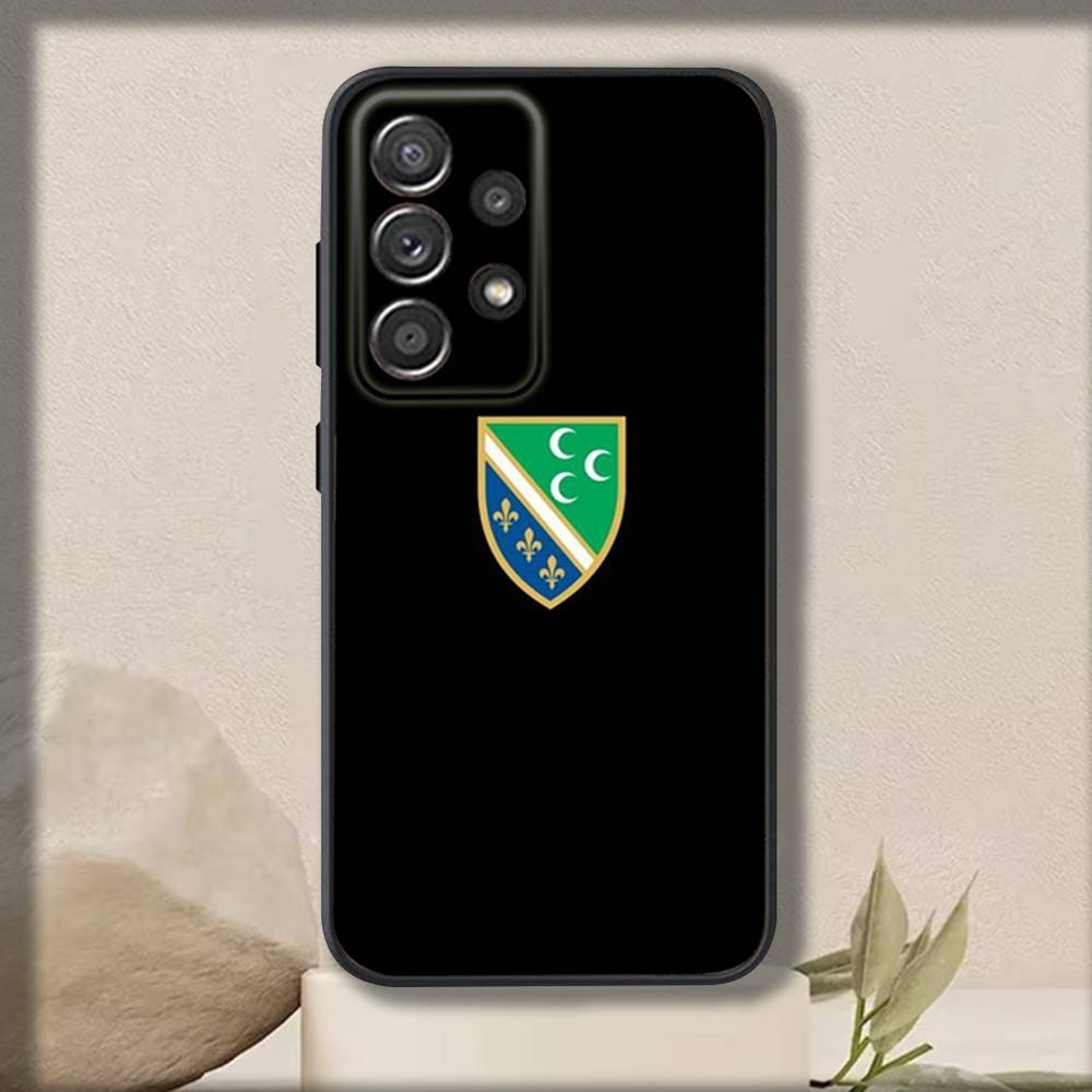 S-Sandzaks Flagge Handyhülle Für Samsung S 25,24,23,22,30,21,10,9,Ultra,Plus,Lite,FE,4,5 G Weiche Schwarze Hülle