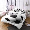 Football Comforter Cover Queen Size American Soccer Bedding Set Sports Games Duvet Cover Set for Boys Girls Teen for Living Room