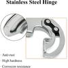 Hidden 90 Degree Hinge 90 Degree Limit Hinge Adjustable Hinge for Indoor Doors, Industrial Electrical Boxes, Cabinets and Automation Equipment(Left