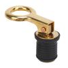 Snap Handle Drain Plug Rubber Brass Twist Design Long Lasting Marine Drain Plug for Boat Yacht Livewell