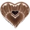 Heart Cake Pan, Aluminium Heart Shape Cake Mold Nonstick Baking Mold Dishwasher Safe 3D Charlotte Cake Pan for Birthday Wedding Christmas, 10 Inch