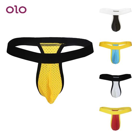 

Мужская сексуальная сетка Bulge Сумка Дышащий T-Back G-string Трусы Стринги Нижнее белье