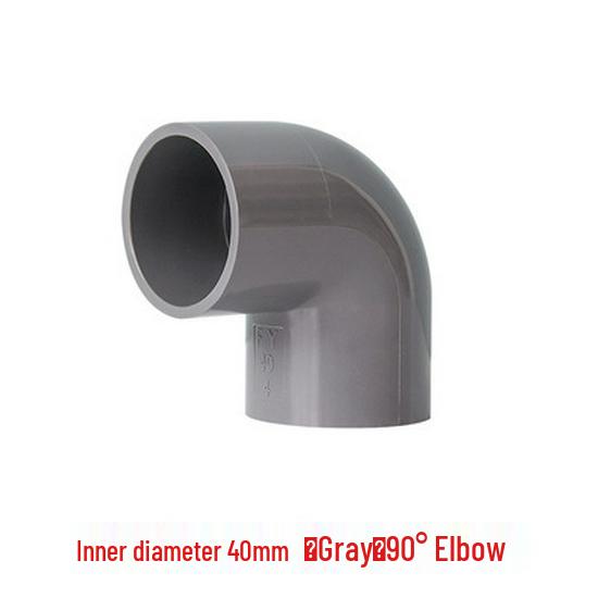 PVC 90-Degree Right Angle Elbow Water Pipe Fittings (20-75mm)