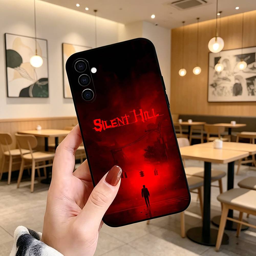 Games Silent Hill Horror Phone Case Black Silicone Soft For Samsung Galaxy A73,A72,A71,A70,A53,A52,A51