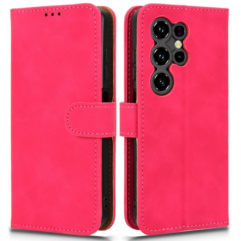 For Oukitel C2 Leather Case Skin Feel Anti Drop Wallet Stand Flip Phone Cover