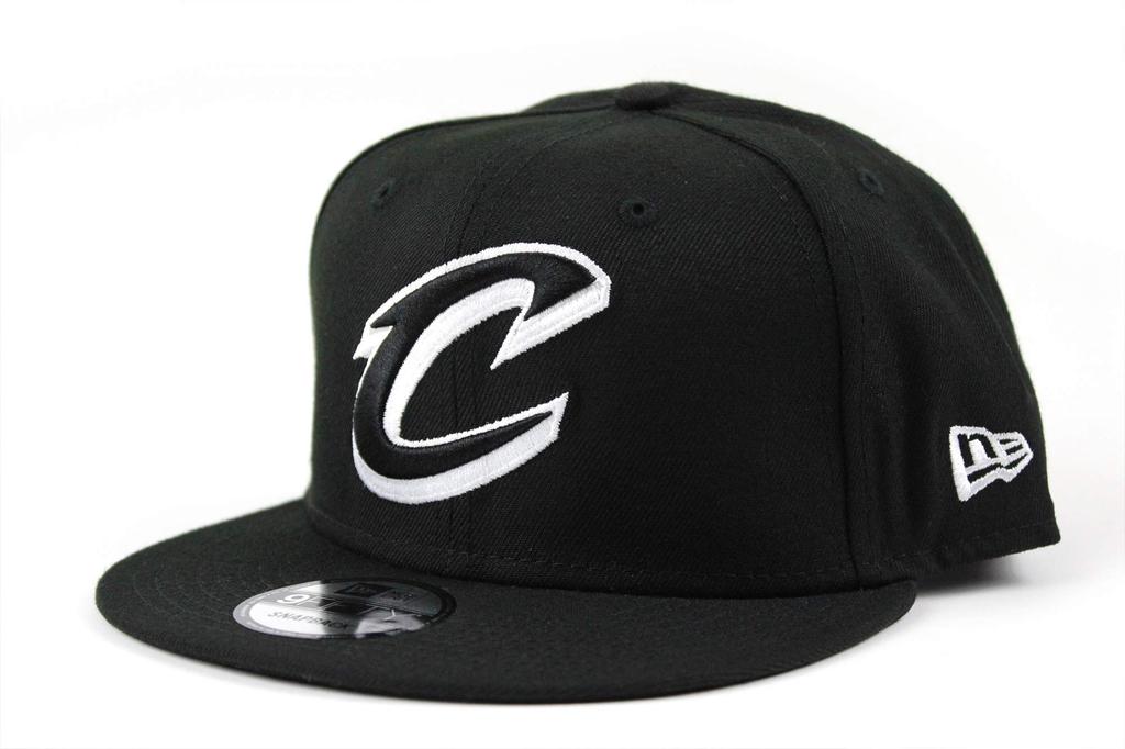 New Era 9FIFTY Snapback Black NBA Eastern Cleveland Cavaliers Cap, & White, Conference,