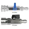 Power Car Wash Pump Hose Switch with 3/8 Or 1/4 Inch Quick Connect Plug Power Washer Hose Control 4500 PSI Stainless Steel