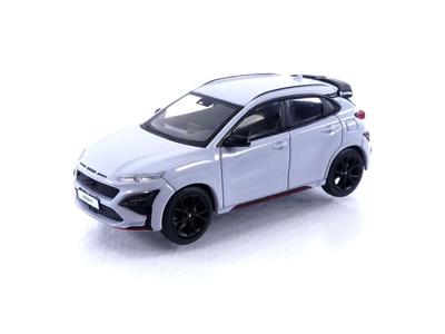 TrueScale Miniatures MINI GT Hyundai Kona N Sonic Blue Afgewerkt Model 1/64 (Linker hand rijden) MGT00454-L