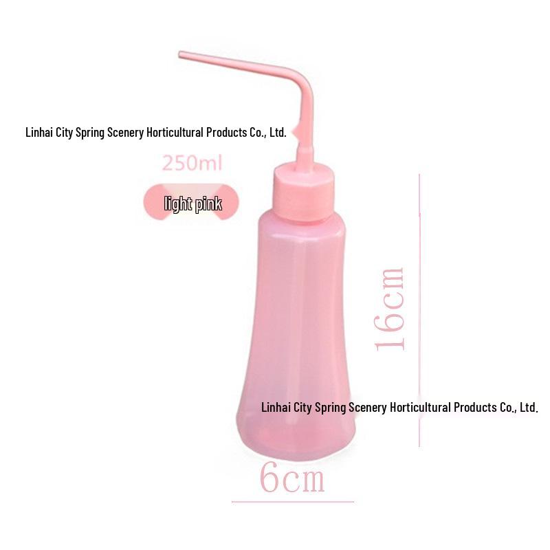 250ML Pointed Bend Squeeze Watering Can for Gardening, Flowers, and Succulents 250ML розовый