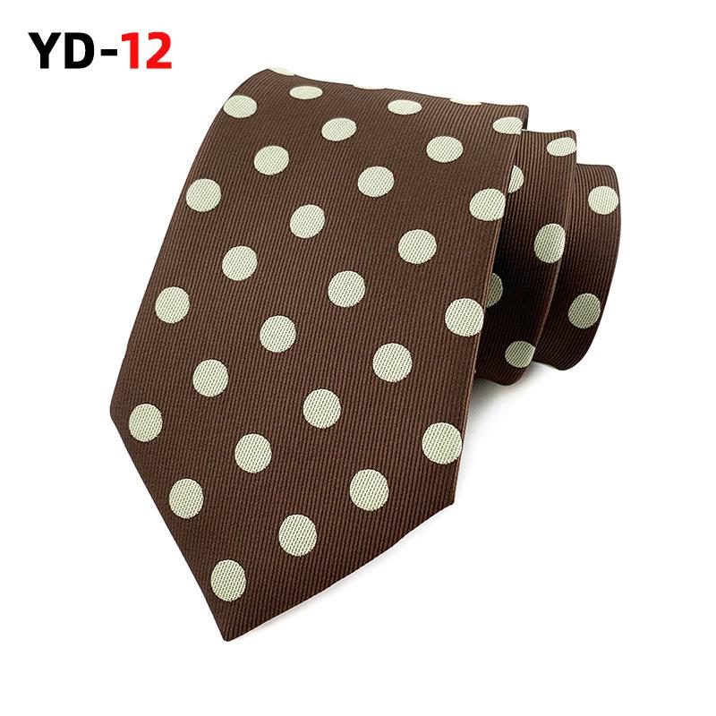 2025 Polka Dot Polyester Herren Business Casual Krawatte - Verschiedene Farben