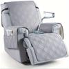 Waterproof Recliner Chair Cover Non Slip Armchair Slipcovers For Recliner Chair With Pocket Washable Reclining Chair Cover