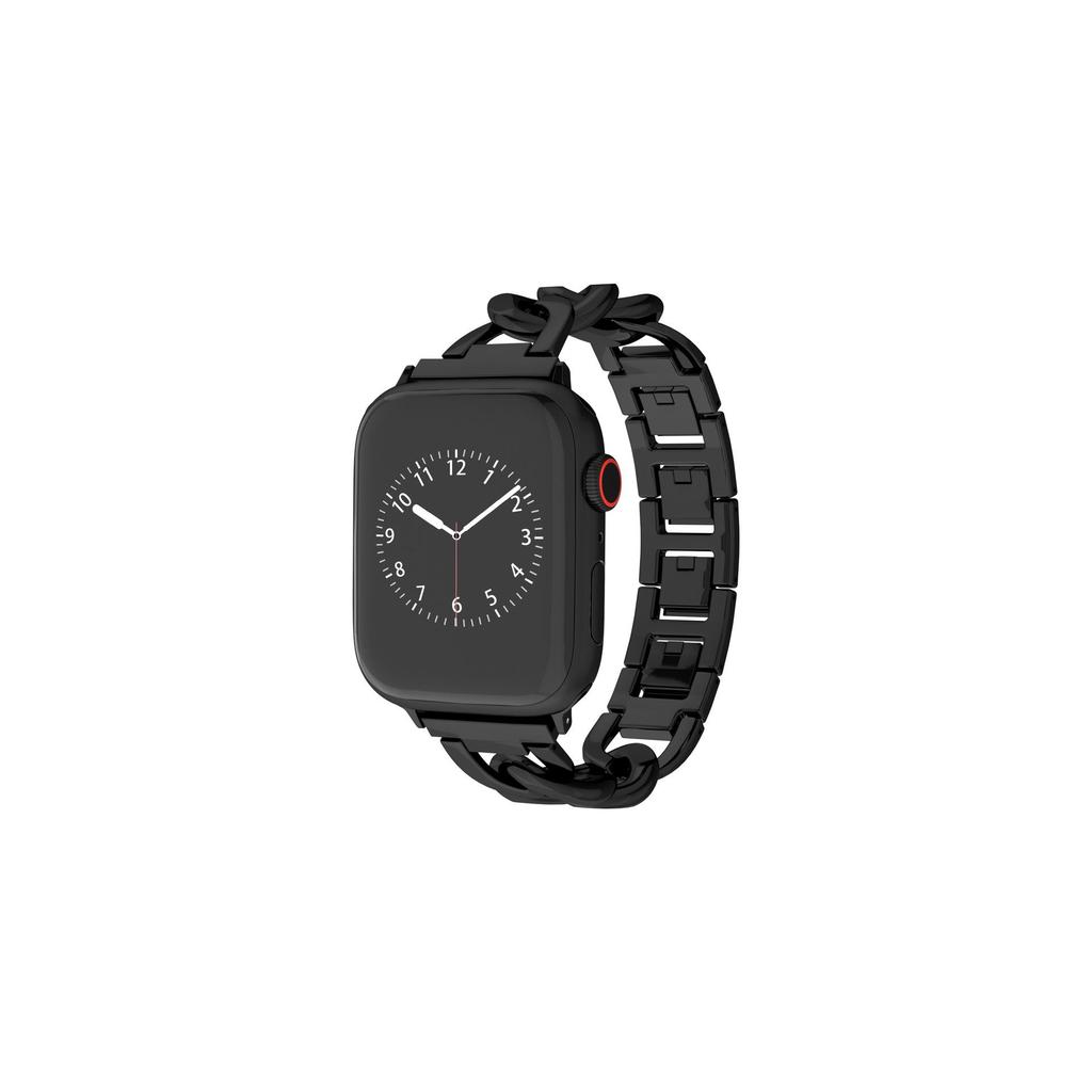 Umweltfreundliches Denim-Metallarmband für Apple Watch Series 1-10, Ultra, SE