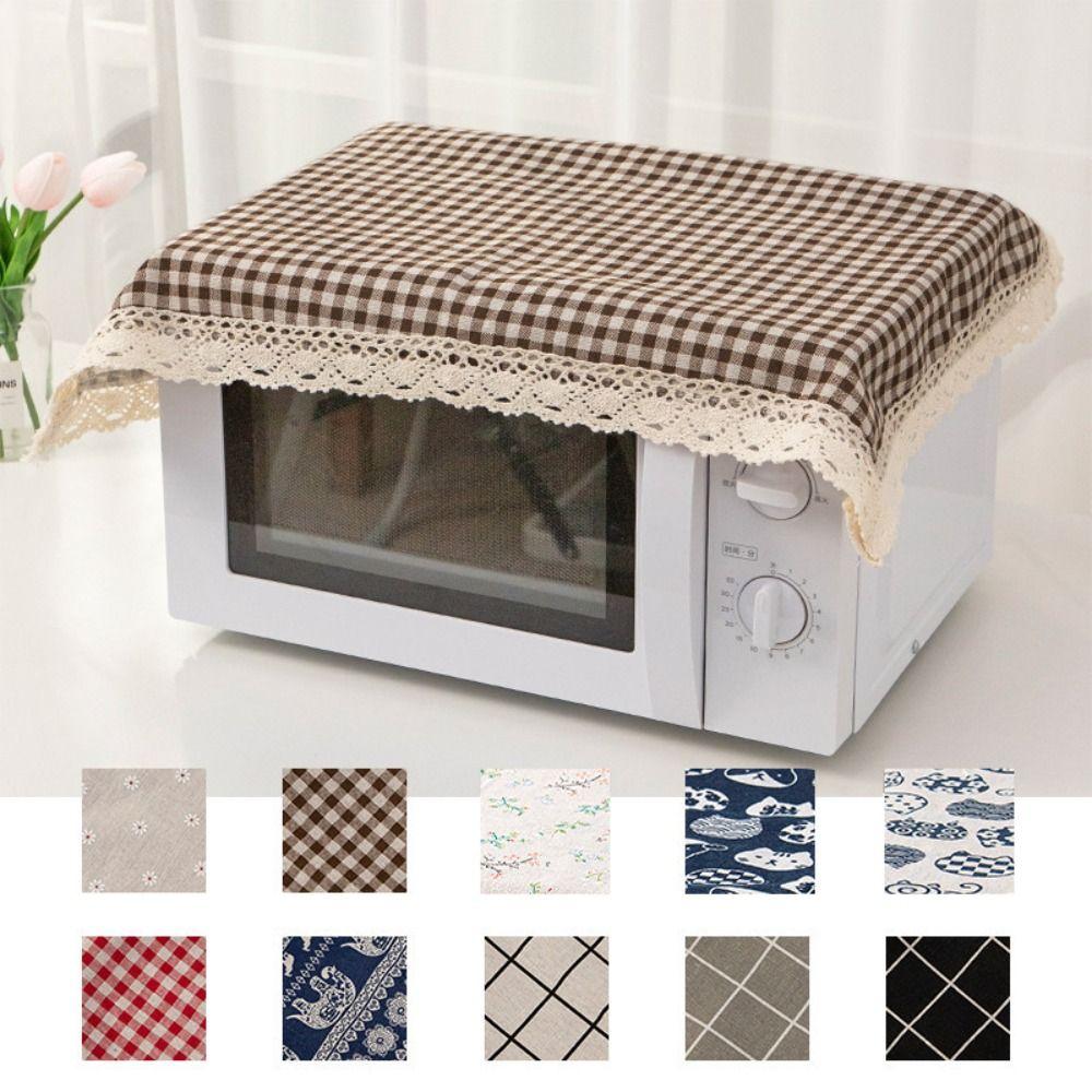 1Pcs 40x60cm Microwave Dust Cloth Dustproof Lace Tablecloth  for Desk Photo Background